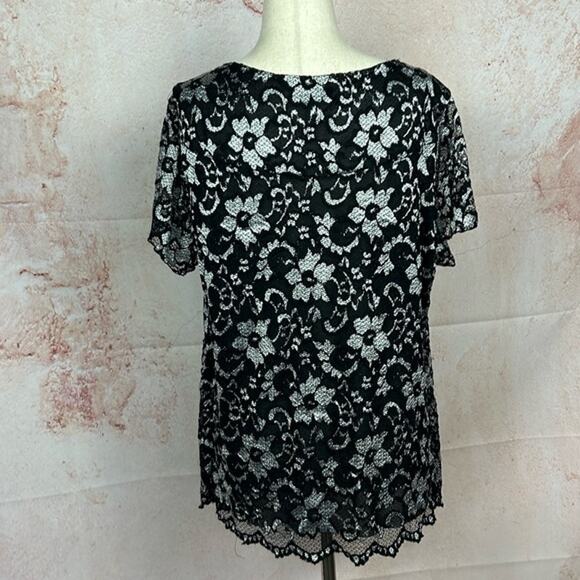 AVENUE romantic lace whimsigoth top size 18 20 elegant feminine evening holiday - Picture 4 of 4